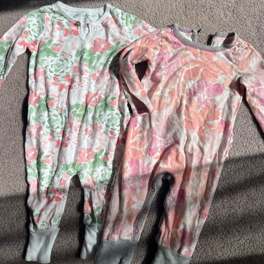 Burt’s bees jumpsuits 6-9 months